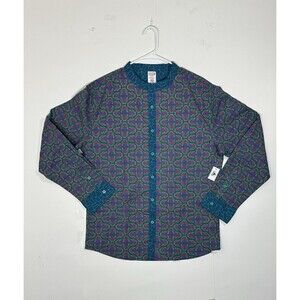 NWT MARVEL Disney Black Panther Wakanda Forever Shirt Size Large Button Up $60